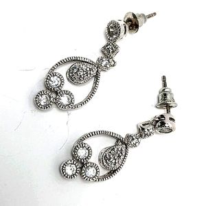 Silver/Crystal chandelier earrings